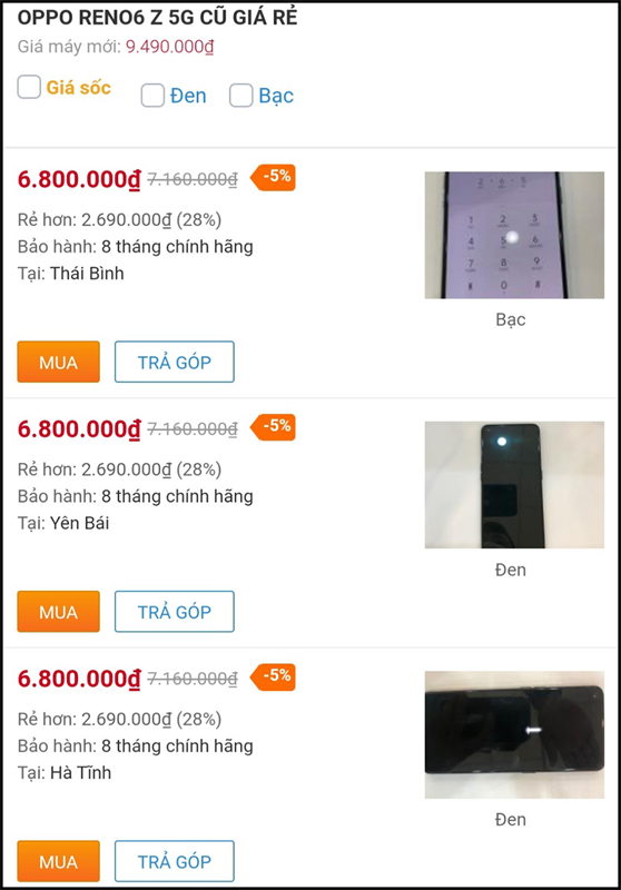 Điện thoại OPPO cũ giảm đến 30%, tha hồ lựa chọn từ giá rẻ đến cao cấp 6z