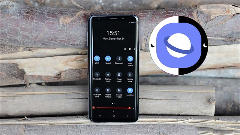 cách bật tắt chế độ darkmode trên samsung internet