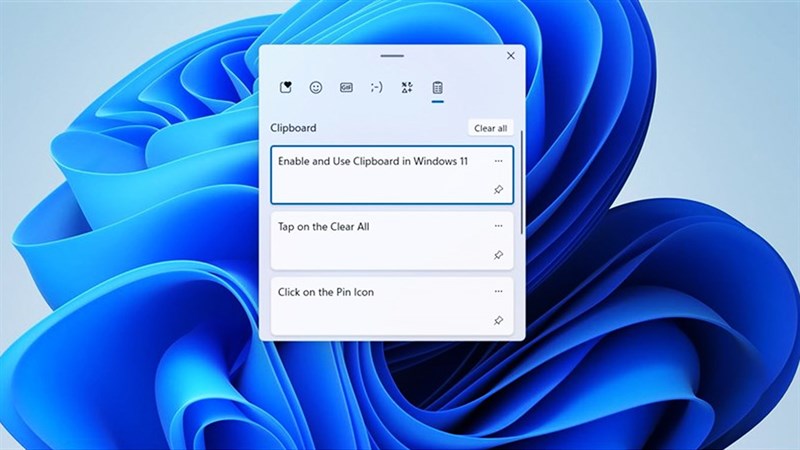 Cách xem lịch sử Clipboard trên Windows 11