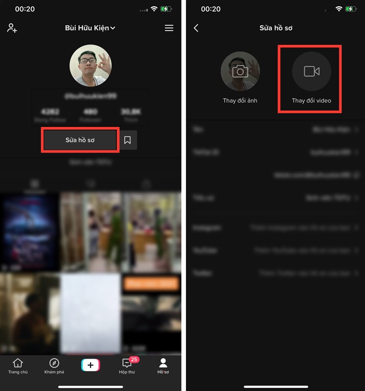 Cách cài đặt video làm avatar tài khoản TikTok