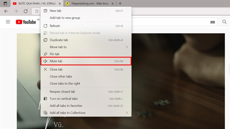 Cách bật/tắt âm thanh từng tab trong Microsoft Edge