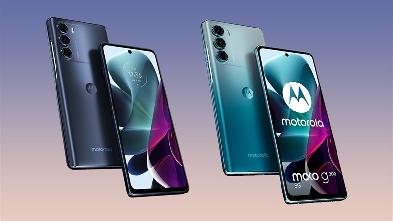 Hai phiên bản màu của Moto G200