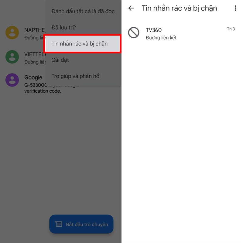 Chống tin nhắn rác Chống tin nhắn rác