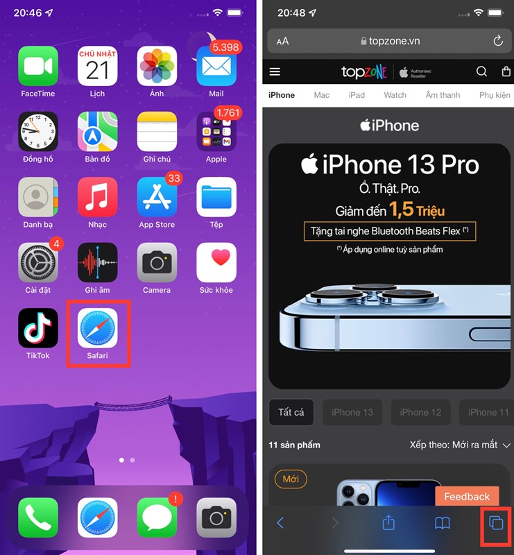 Cách sử dụng tính năng nhóm tab trong Safari trên iPhone Cách sử dụng tính năng nhóm tab trong Safari trên iPhone