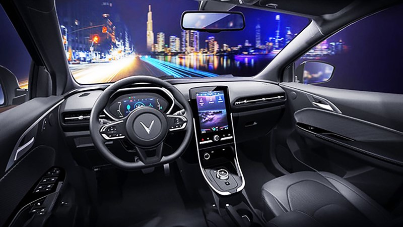 Nội thất xe VinFast VF e34 hiện đại, đúng chuẩn hàng VN chất lượng cao Nội thất xe VinFast VF e34 hiện đại, đúng chuẩn hàng VN chất lượng cao