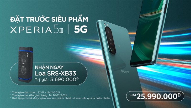 Sony mở đặt hàng trước Xperia 5 III tại Việt Nam