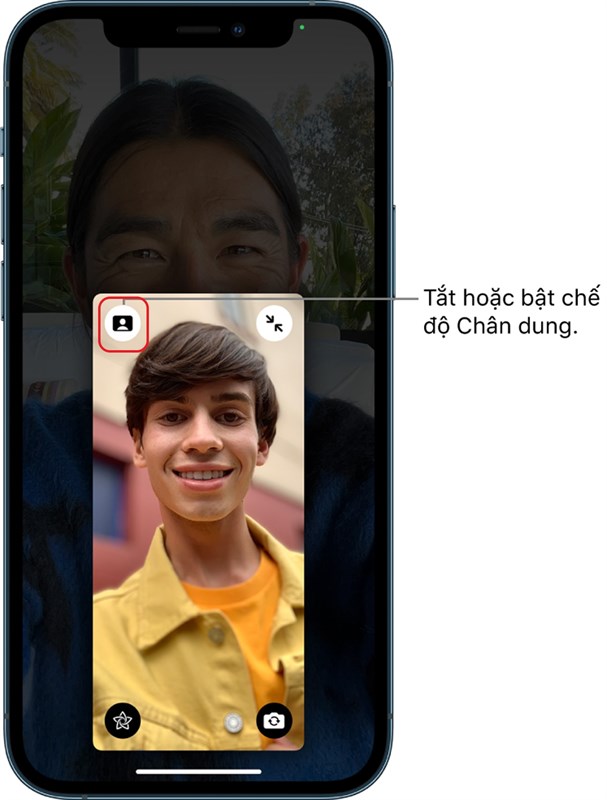 Cách sử dụng chế độ chân dung (Portrait Mode) trong FaceTime Cách sử dụng chế độ chân dung (Portrait Mode) trong FaceTime