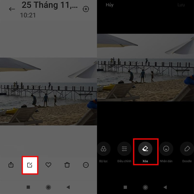 Cách xóa người trong ảnh trên điện thoại Xiaomi