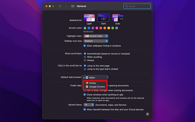 Cách đổi trình duyệt web mặc định trên macOS