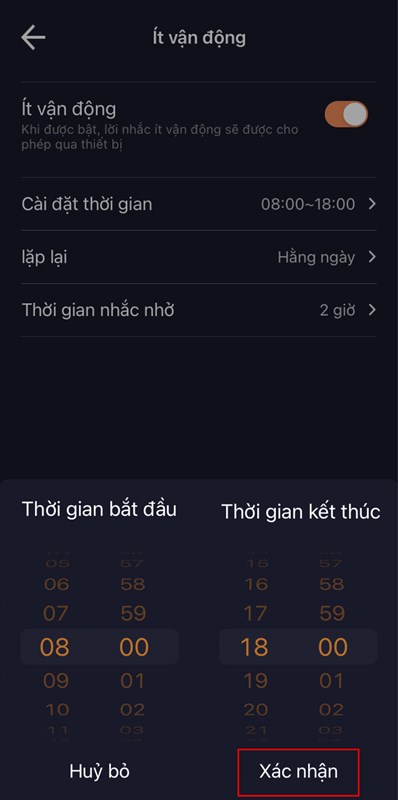 Nhắc nhở ít vận động
