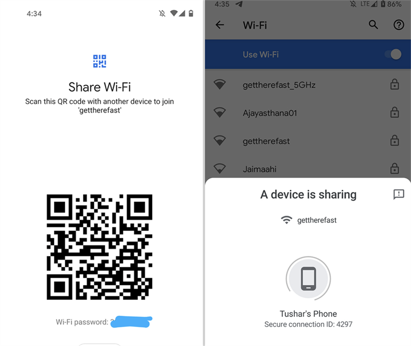 Chế độ chia sẻ wifi được cải tiến ở Android 12 Chế độ chia sẻ wifi được cải tiến ở Android 12