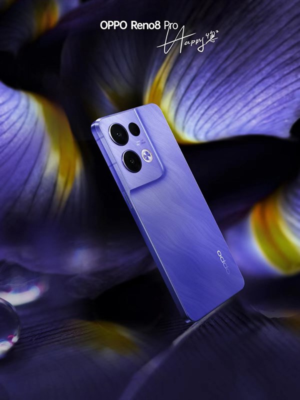 OPPO Reno8 Pro 5G màu tím đẹp quá phải không các bạn? Nguồn: OPPO.