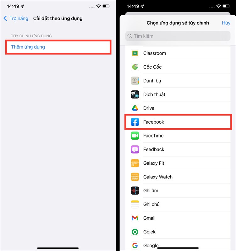 Cách thiết lập cài đặt trợ năng cho từng ứng dụng trên iOS 15 Cách thiết lập cài đặt trợ năng cho từng ứng dụng trên iOS 15
