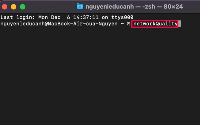 Làm sao để kiểm tra tốc độ mạng trên macOS Monterey 