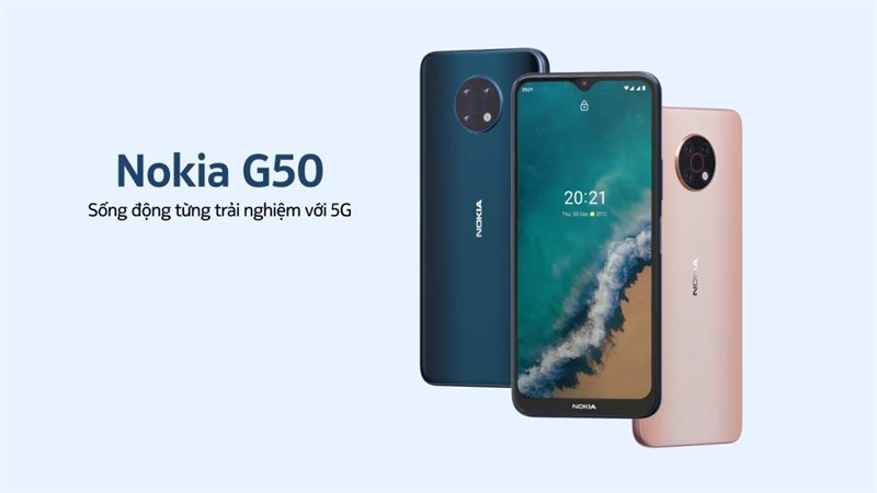 Nokia G50 có hai phiên bản màu sắc Nokia G50 có hai phiên bản màu sắc
