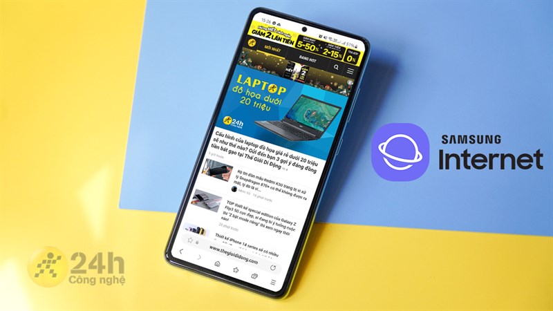 Cách chuyển thanh địa chỉ xuống dưới trên Samsung Internet Cách chuyển thanh địa chỉ xuống dưới trên Samsung Internet