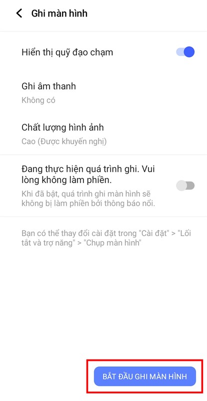 Ghi màn hình Ghi màn hình