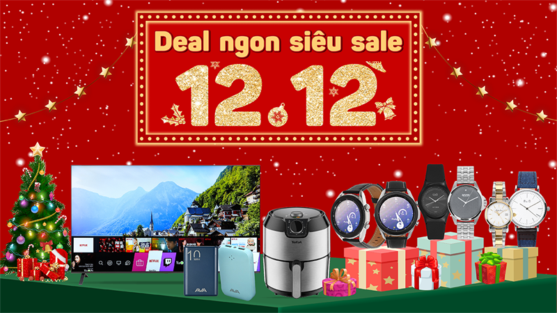 Deal ngon 'nhức nách' ngày 12/12 với loạt sản phẩm giảm hơn nửa giá Deal ngon 'nhức nách' ngày 12/12 với loạt sản phẩm giảm hơn nửa giá