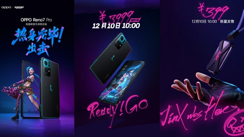 OPPO Reno7 Pro phiên bản Liên Minh Huyền Thoại ra mắt