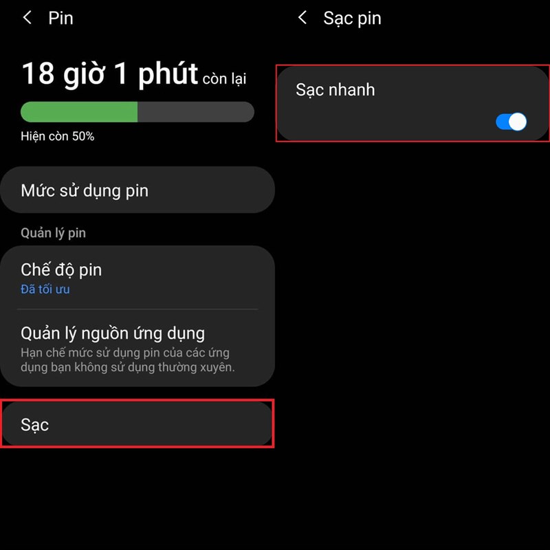 Sạc nhanh Samsung Sạc nhanh Samsung