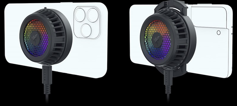 Razer Phone Cooler Chroma dùng cho iPhone 12 và iPhone 13 tiện dung hơn smartphone Android Razer Phone Cooler Chroma dùng cho iPhone 12 và iPhone 13 tiện dung hơn smartphone Android