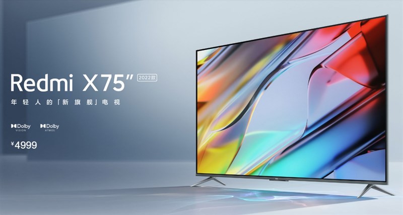 Redmi Smart TV X75 2022 hỗ trợ công nghệ hình ảnh Dolby Vision và âm thanh Dolby Atmos Redmi Smart TV X75 2022 hỗ trợ công nghệ hình ảnh Dolby Vision và âm thanh Dolby Atmos