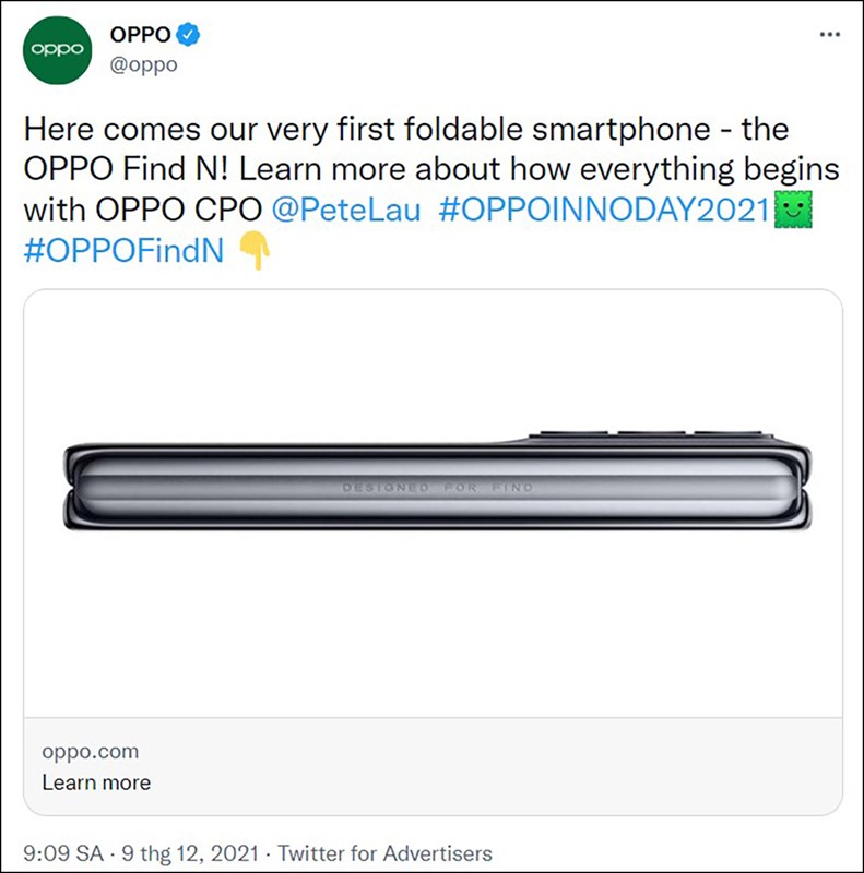 OPPO Find N sắp ra mắt