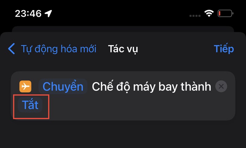 Cách tự động bật tắt chế độ máy bay trên iPhone