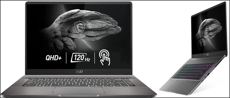 MSI Creator Z16 có khung kim loại siêu mỏng 15.9 mm