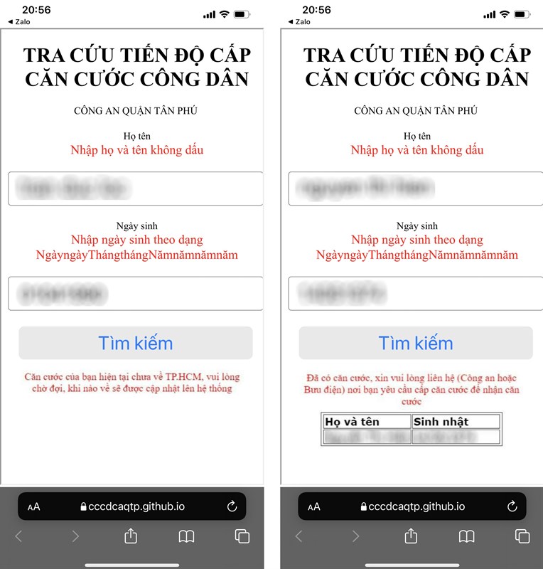 Cách tra cứu kết quả cấp Căn cước công dân Cách tra cứu kết quả cấp Căn cước công dân