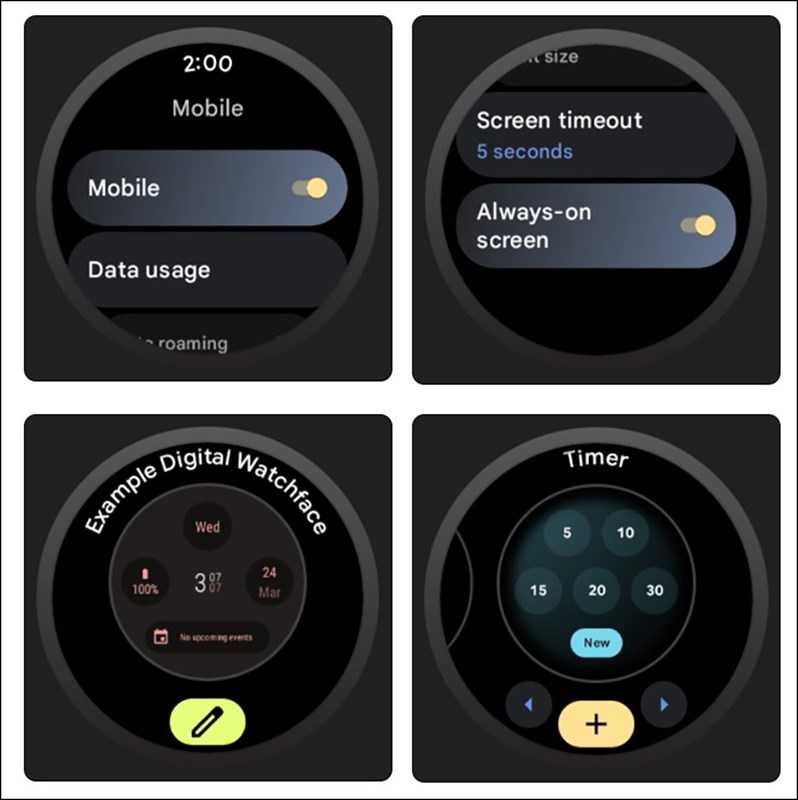 Giao diện Wear OS 3 lộ diện Giao diện Wear OS 3 lộ diện