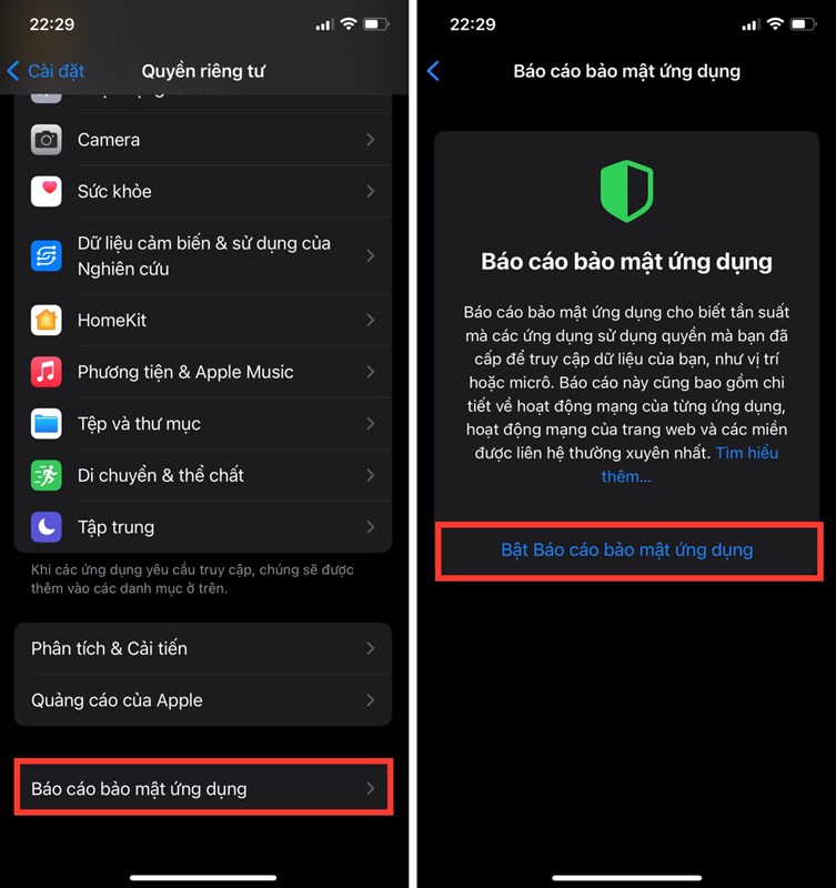 Cách xem báo cáo bảo mật ứng dụng trên iPhone chạy iOS 15.2 Cách xem báo cáo bảo mật ứng dụng trên iPhone chạy iOS 15.2