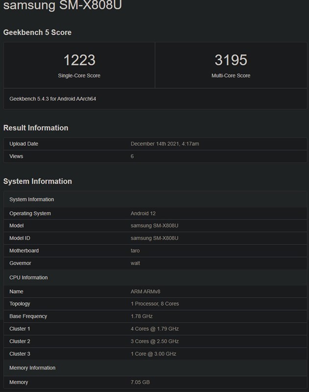 Điểm Geekbench