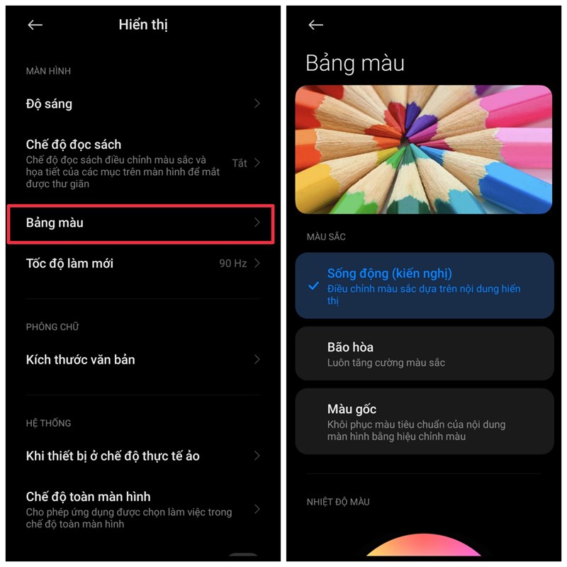 Cách khắc phục lỗi màn hình bị ám vàng trên điện thoại Xiaomi