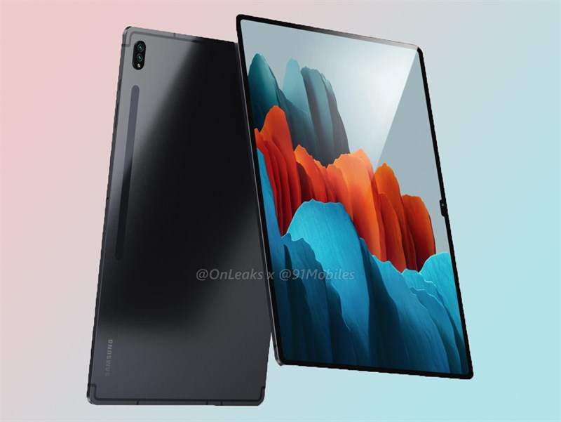 Hình ảnh render Galaxy Tab S8 Ultra Hình ảnh render Galaxy Tab S8 Ultra