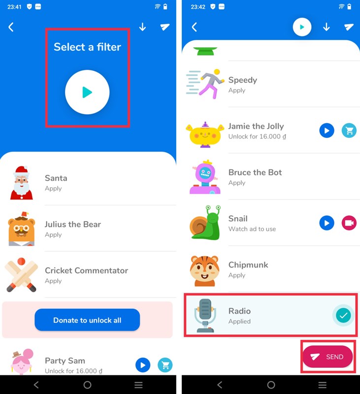 Cách thay đổi giọng nói trên Messenger