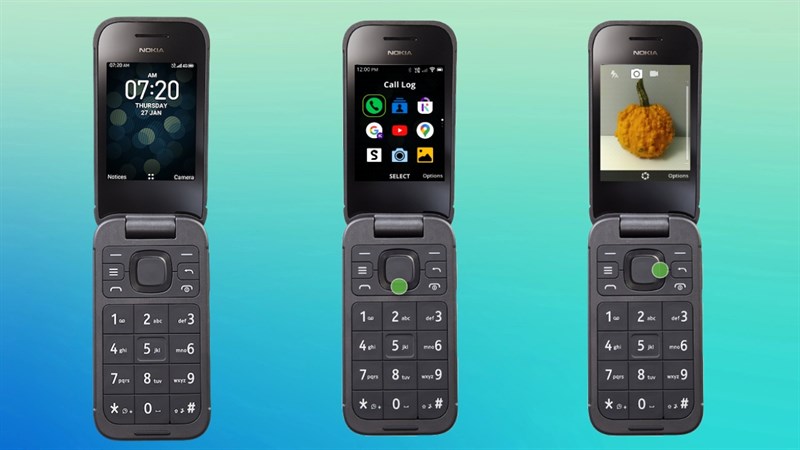 Ảnh render chính thức của Nokia 2760 Flip 4G