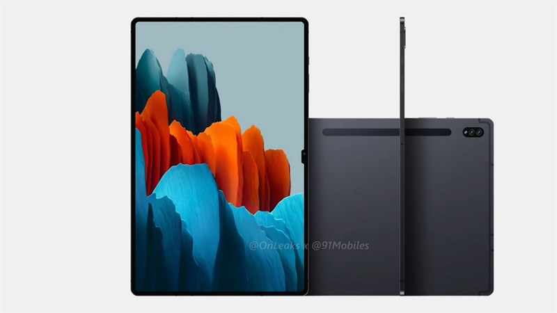 Galaxy Tab S8. Nguồn: OnLeaks. Galaxy Tab S8. Nguồn: OnLeaks.