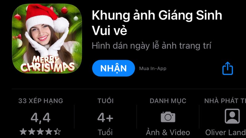 Cách thêm khung ảnh giáng sinh trên điện thoại