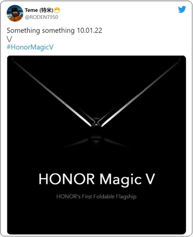 Honor Magic V sẽ được ra mắt vào 10/1/2022