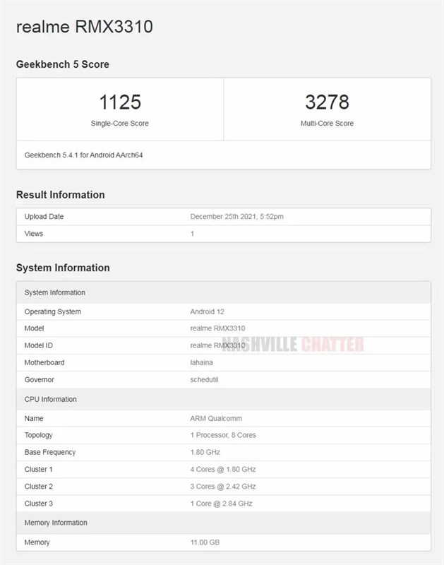 Realme GT 2 lộ diện trên Geekbench