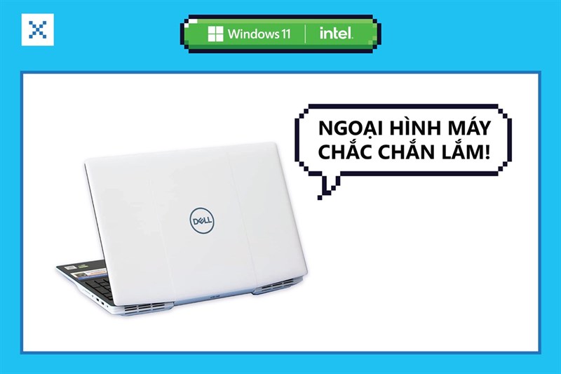 Ngoại hình chắc chắn của Dell G3