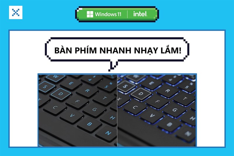 Bàn phím nhanh nhạy của Dell G3