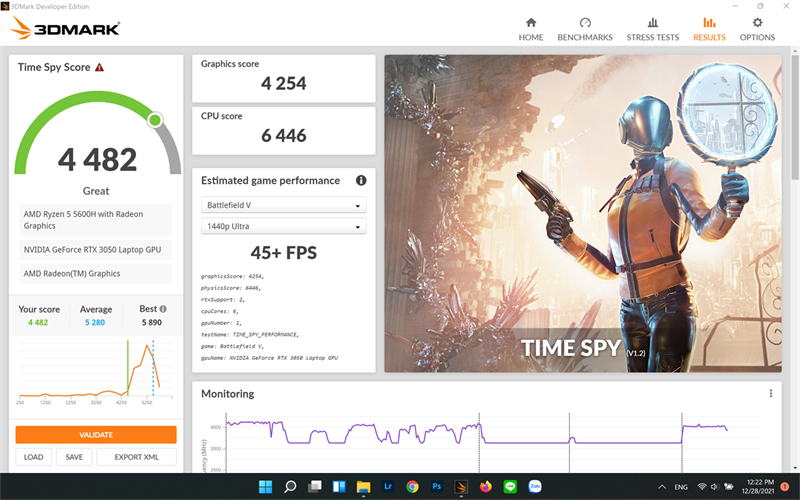 Điểm 3DMark của ASUS VivoBook Pro 14x OLED M7400QC. Điểm 3DMark của ASUS VivoBook Pro 14x OLED M7400QC.