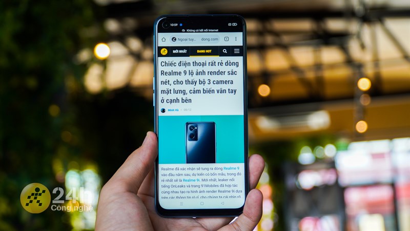 Màn hình 90 Hz của Realme 9i Màn hình 90 Hz của Realme 9i
