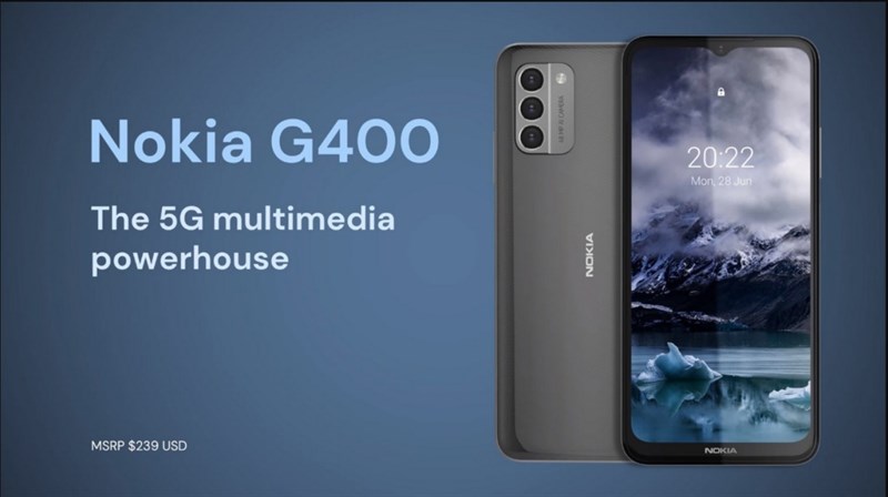 Nokia G400 - smartphone 5G giá rẻ nhất của Nokia