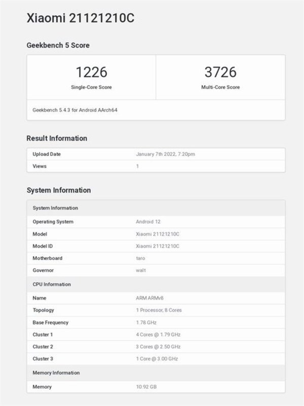 Thiết bị dòng Redmi K50 với chip Snapdragon 8 Gen 1, sạc nhanh 120W xuất hiện trên Geekbench Thiết bị dòng Redmi K50 với chip Snapdragon 8 Gen 1, sạc nhanh 120W xuất hiện trên Geekbench
