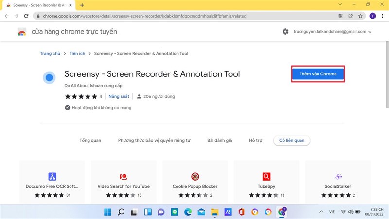 Cách sử dụng tiện ích Screensy đến từ Chrome vô cùng đơn giản