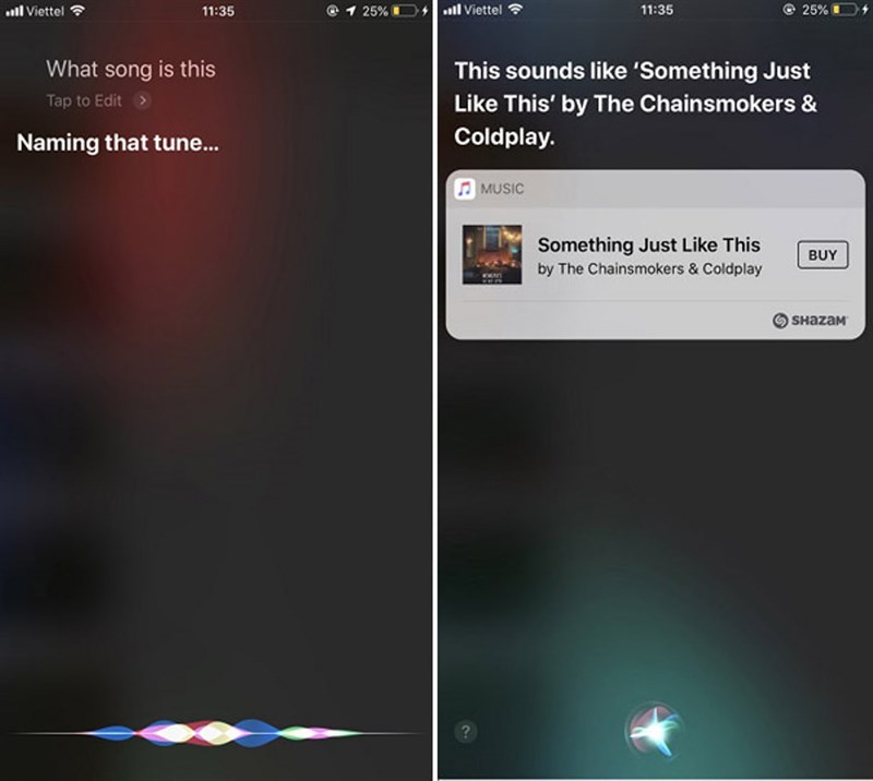 Siri nhận diện được bài hát thông qua giai điêu Siri nhận diện được bài hát thông qua giai điêu