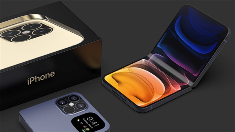 iPhone Flip có cơ chế gập dọc iPhone Flip có cơ chế gập dọc